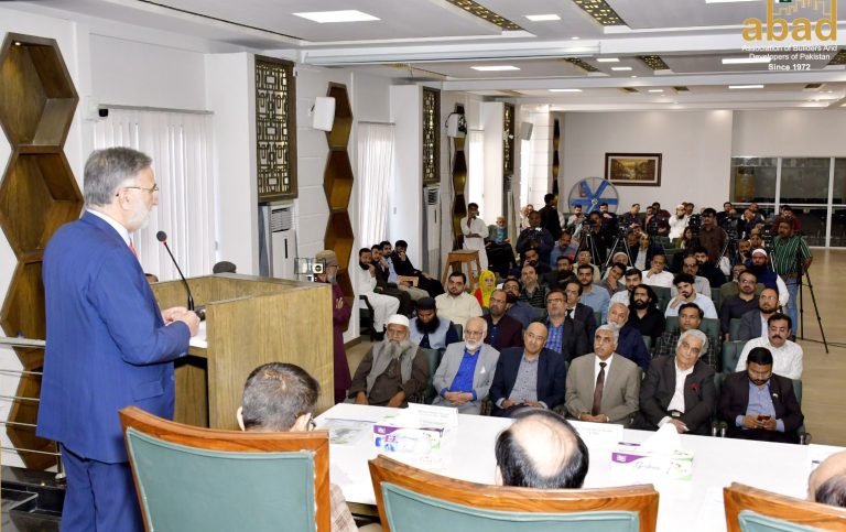 Chairman NAB addressess members of ABAD in Karachi on 14-02-2025