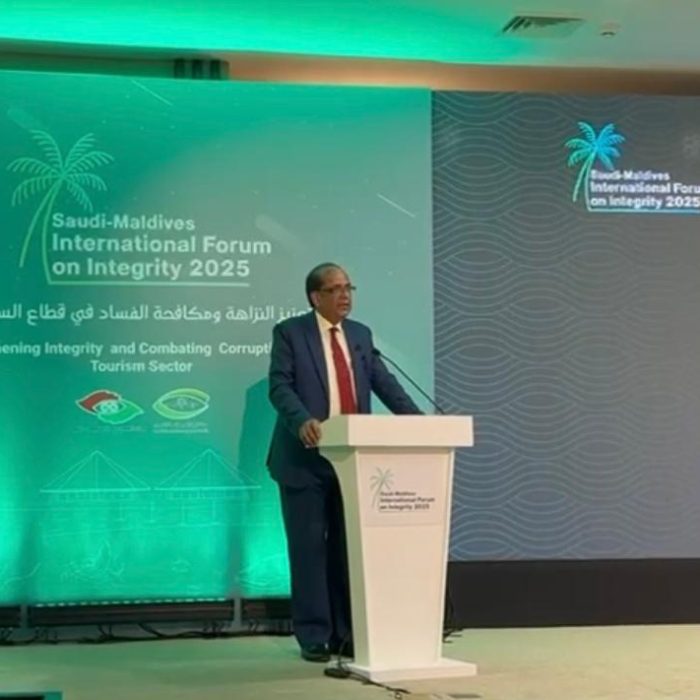 Dy-Chairman-addressing-Saudi-Maldives-international-forum-on-integrity-2025.-4-6-7-May2025