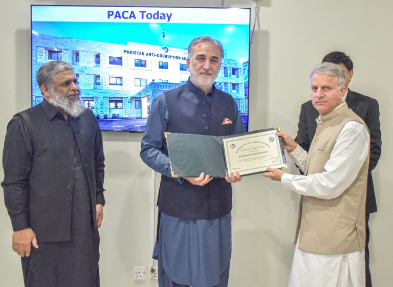 Award Certificates to the Team Members of the newly renovated PACA building