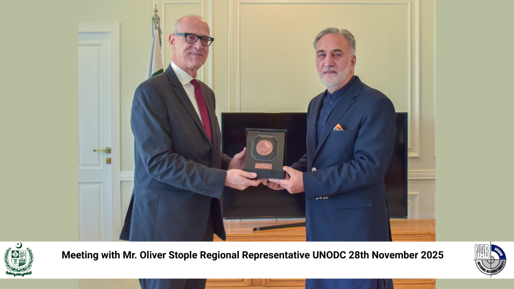 Meeting with Mr. Oliver Stople Regional Representative UNODC 28th November 2025